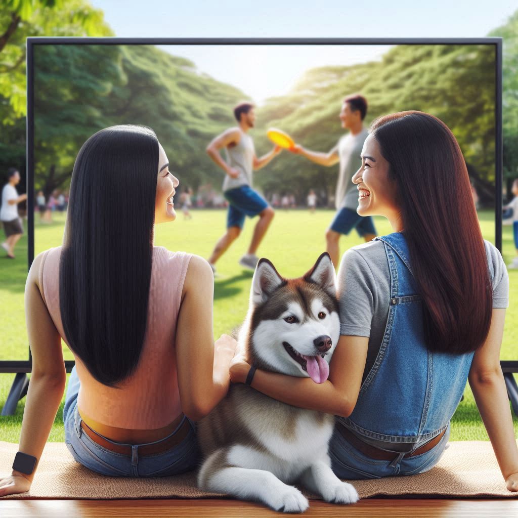 Filipino lesbian couple with husky dog by Digitalgenspace.com